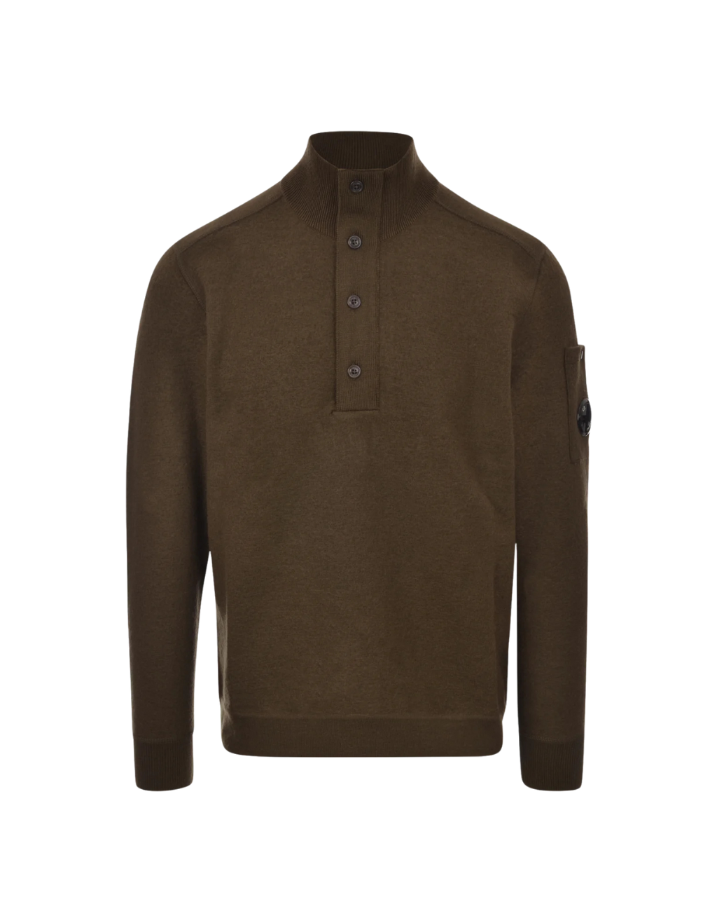 C.P. COMPANY Merino Half Button Sweater