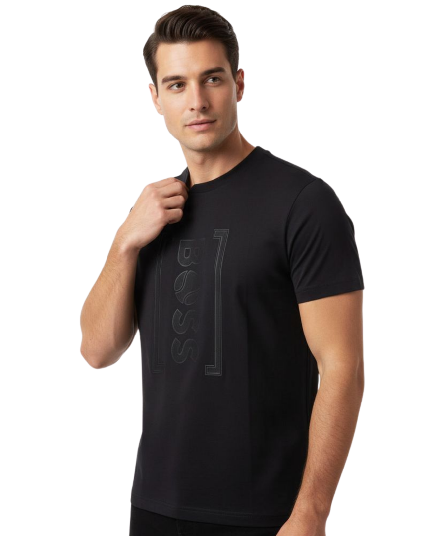 BOSS GREEN Relaxed T-Shirt Tennis Mesh Logo - Image 3