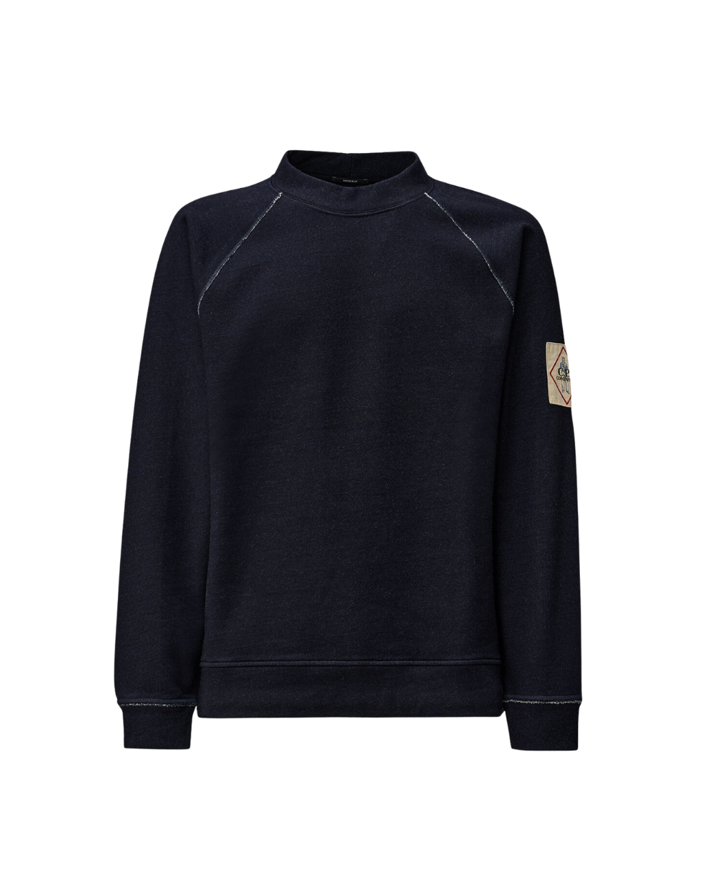 C.P. COMPANY Indigo Fleece Mock Neck Sweatshirt