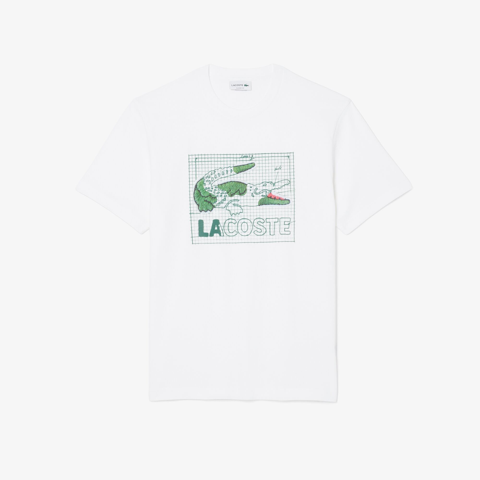 LACOSTE Printed Cotton T-Shirt