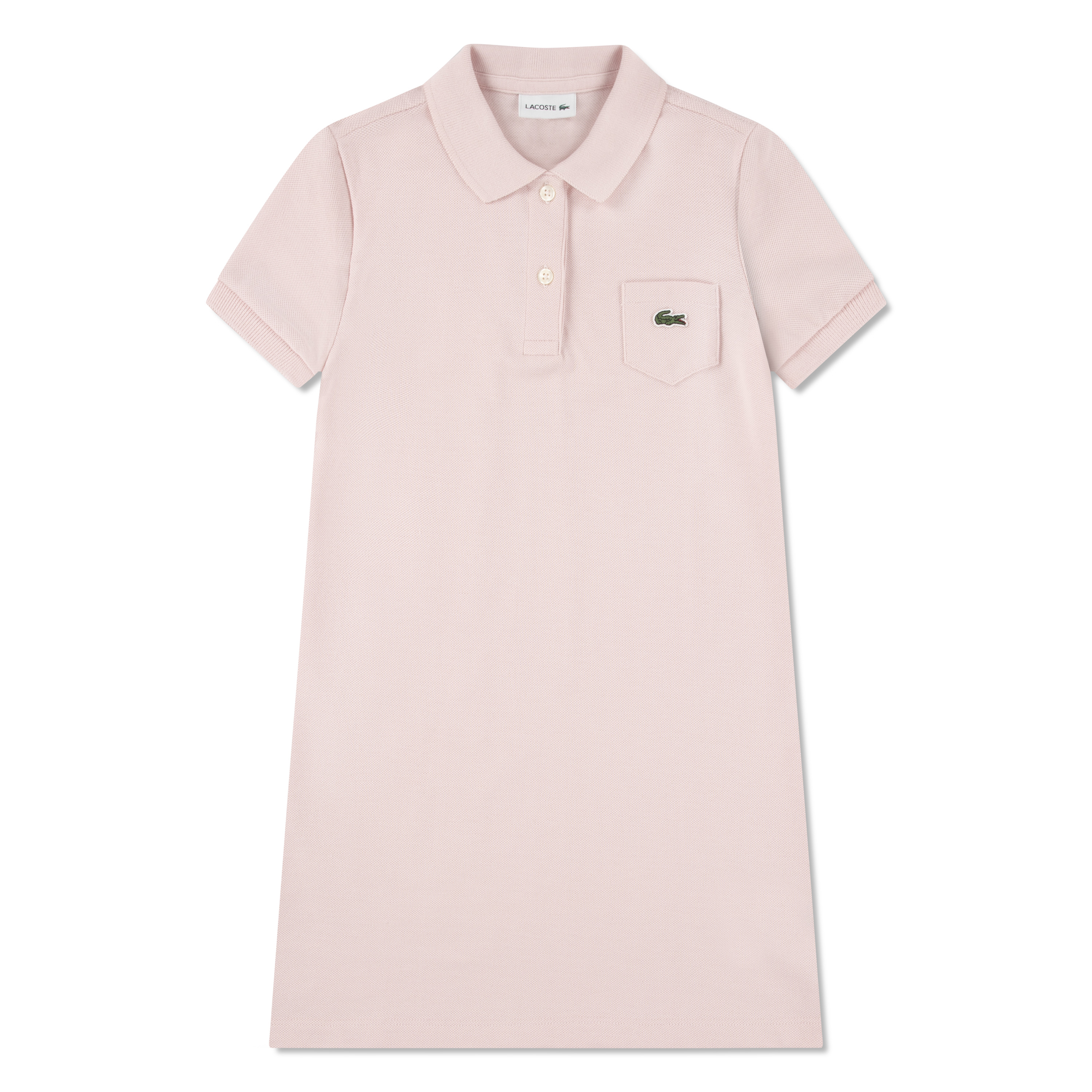 LACOSTE TEEN Pique Collar Polo Dress