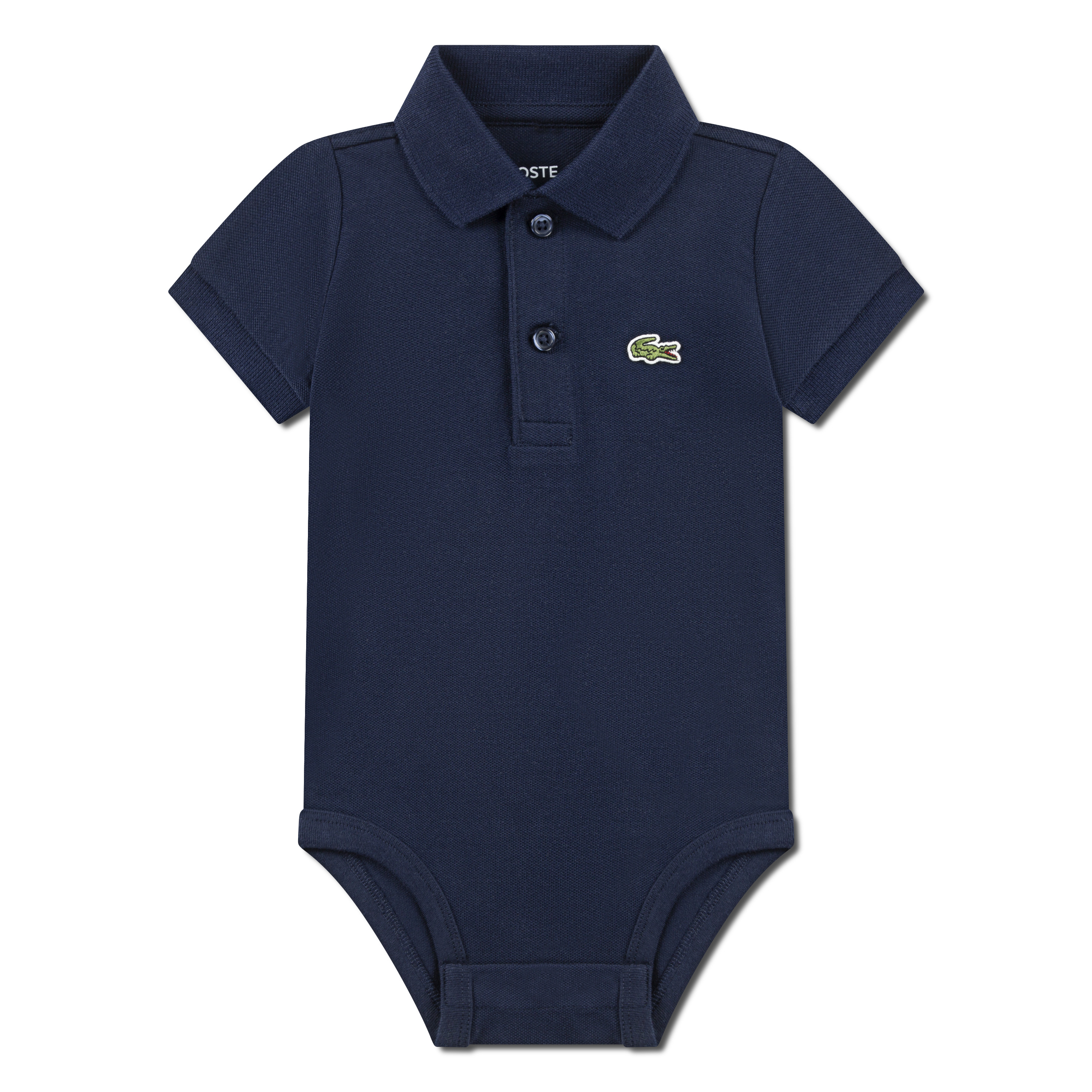 LACOSTE BABY Buttoned Short Sleeve Babygrow