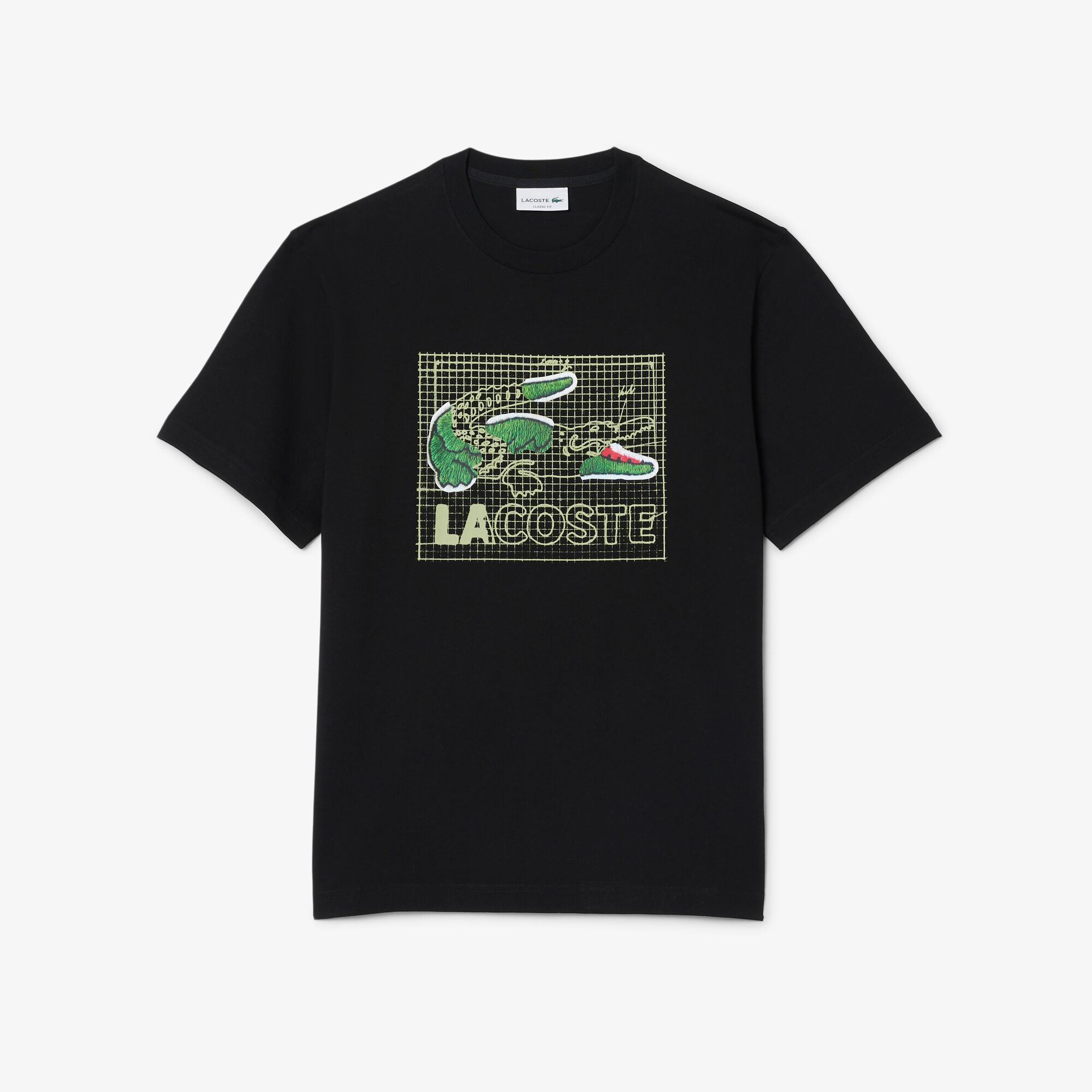 LACOSTE Printed Cotton T-Shirt