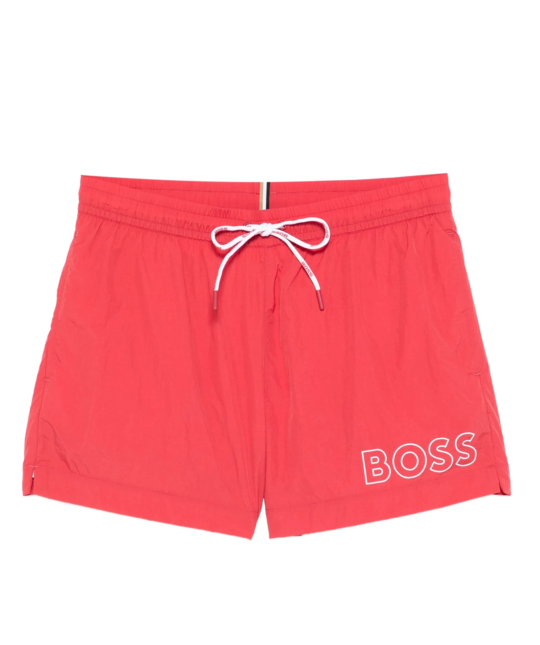 BOSS Mooneye Swim Shorts with Outline Logo Print