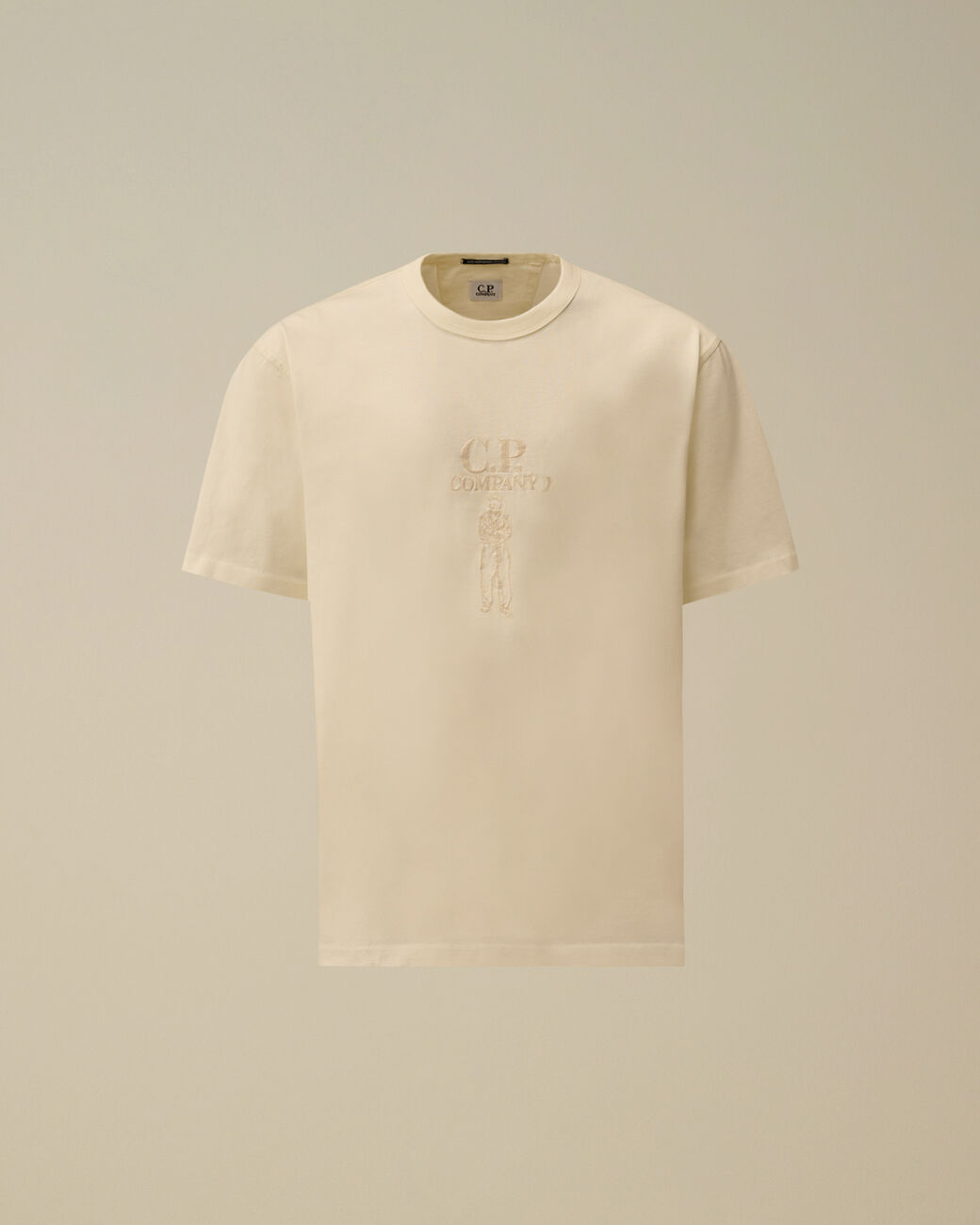 C.P. COMPANY Mercerized Jersey 30/2 Twisted Short Sleeve Logo T-Shirt