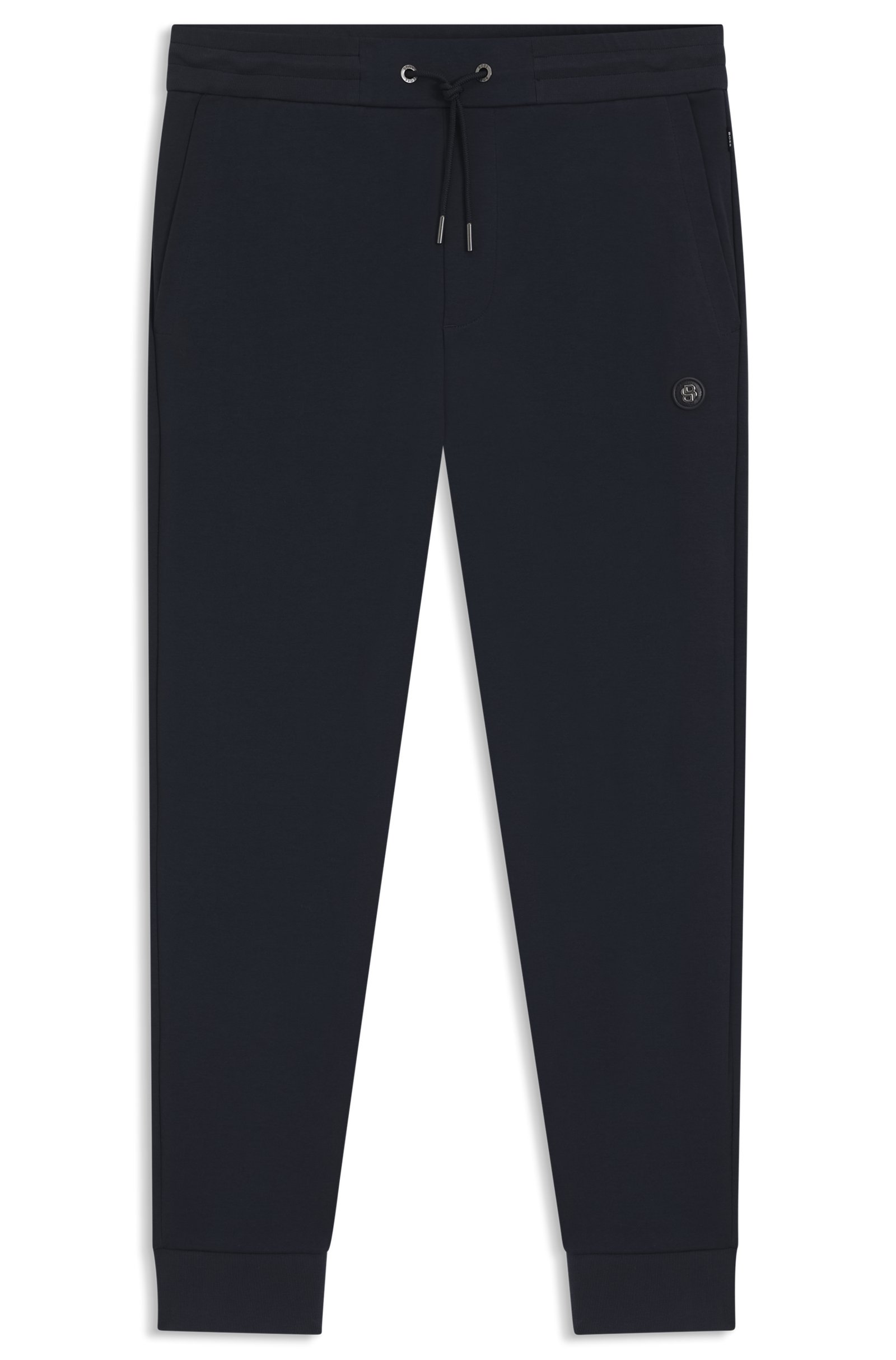 BOSS Double B Monogram Badge Cotton-Blend Track Pants