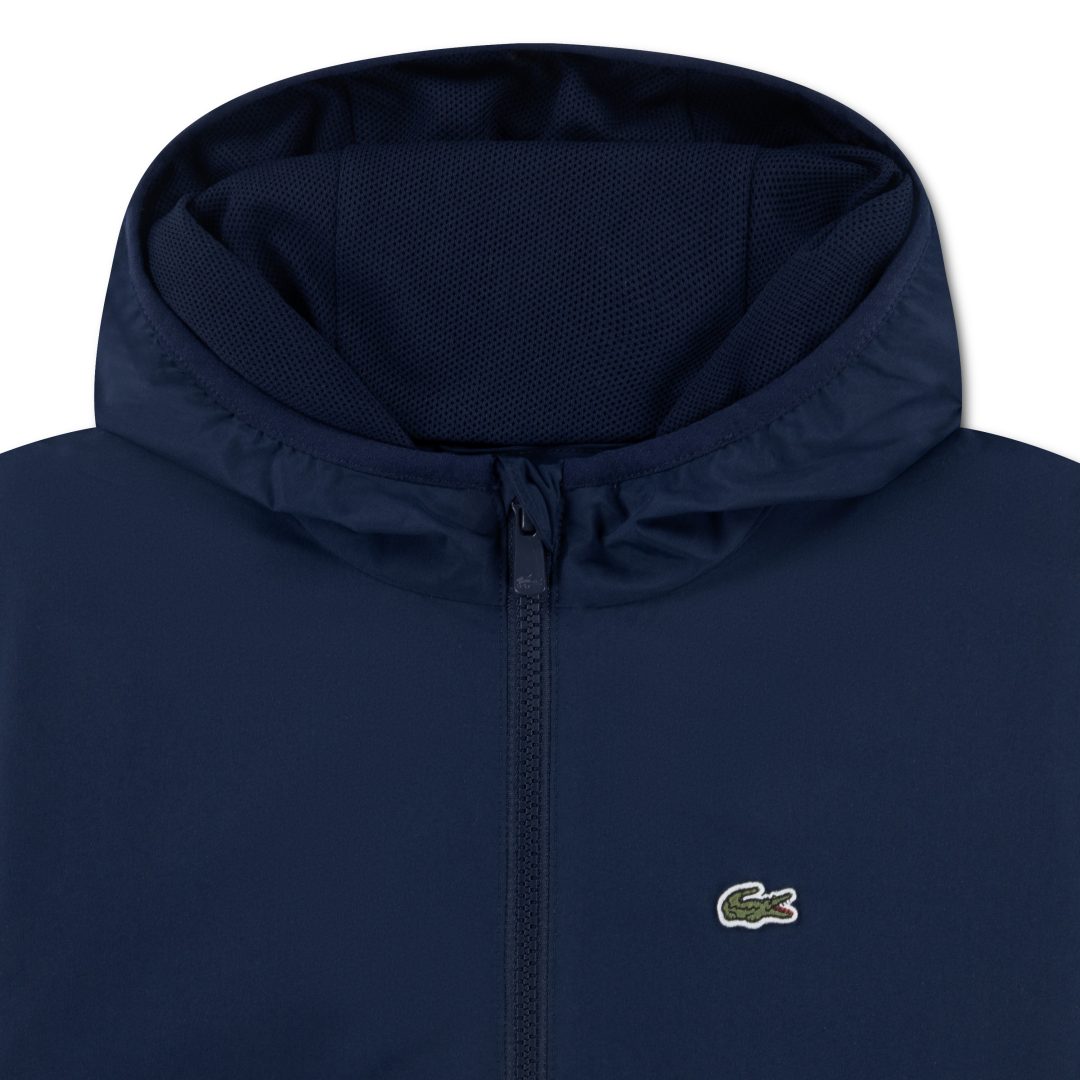 LACOSTE KIDS Hooded Logo Windbreaker - Image 3