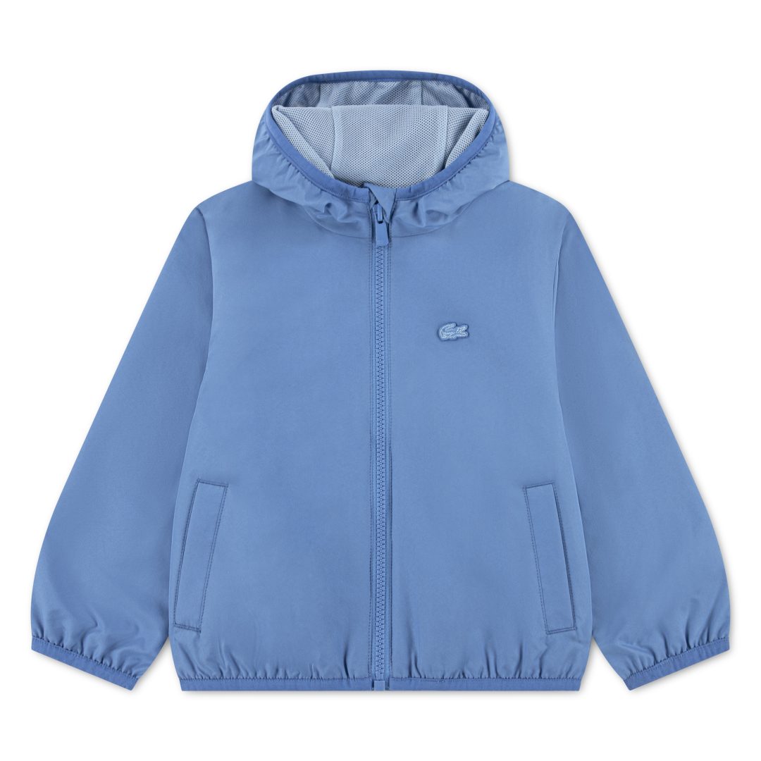 LACOSTE KIDS Hooded Logo Windbreaker