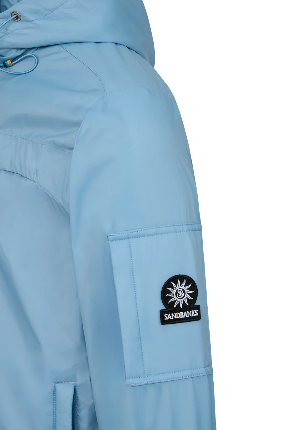 SANDBANKS Hooded Nylon Meridian Windbreaker - Image 5