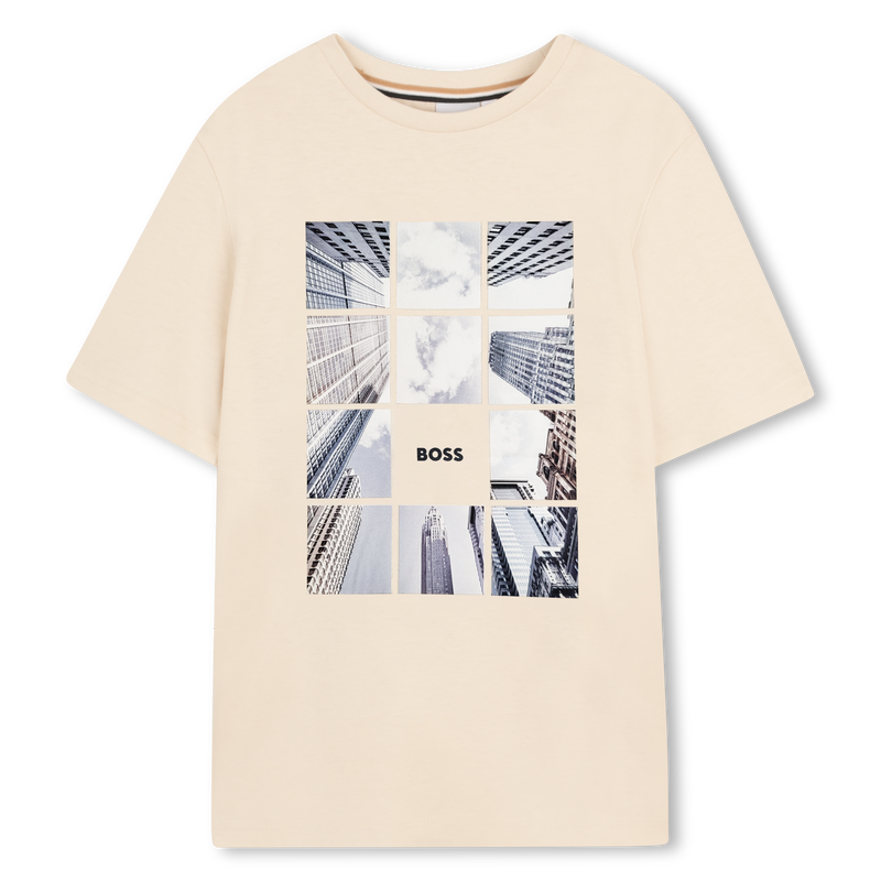 BOSS KIDS Skyscraper Grid T-Shirt