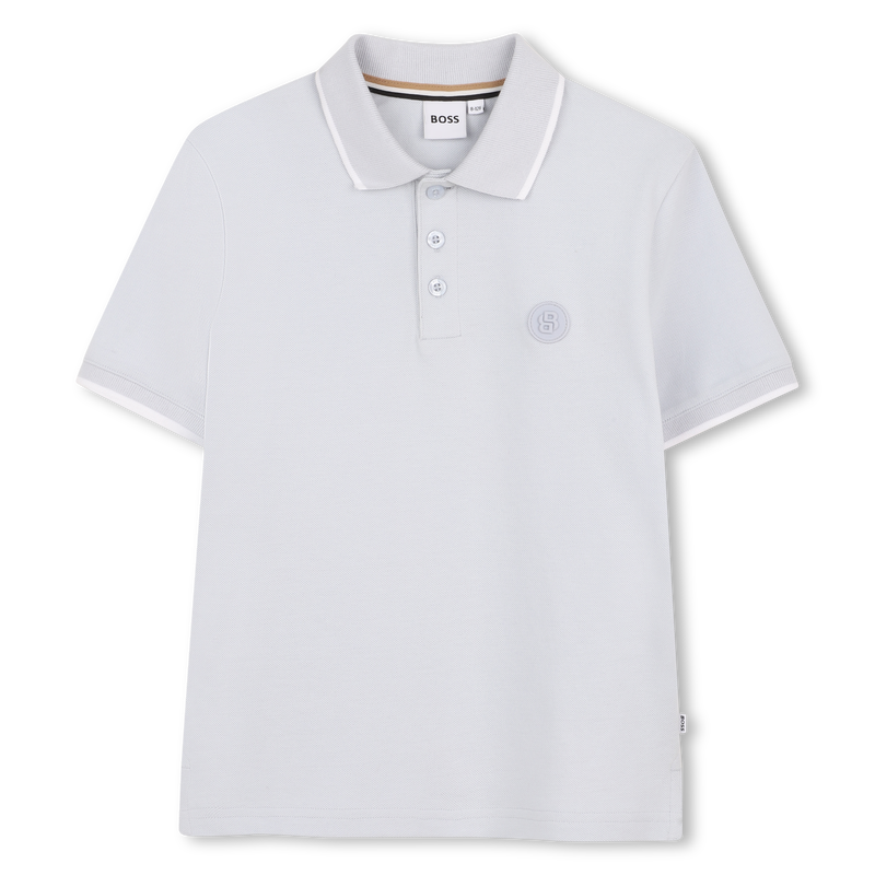BOSS KIDS Tipped Logo Polo Shirt