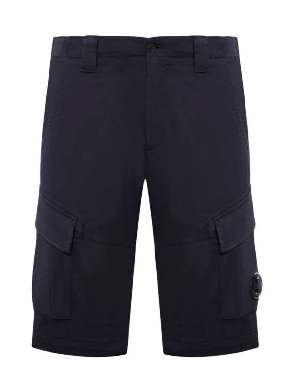 C.P. COMPANY Satin Stretch Bermuda Cargo Shorts