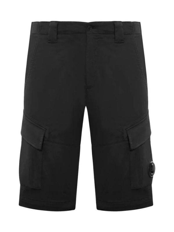 C.P. COMPANY Satin Stretch Bermuda Cargo Shorts