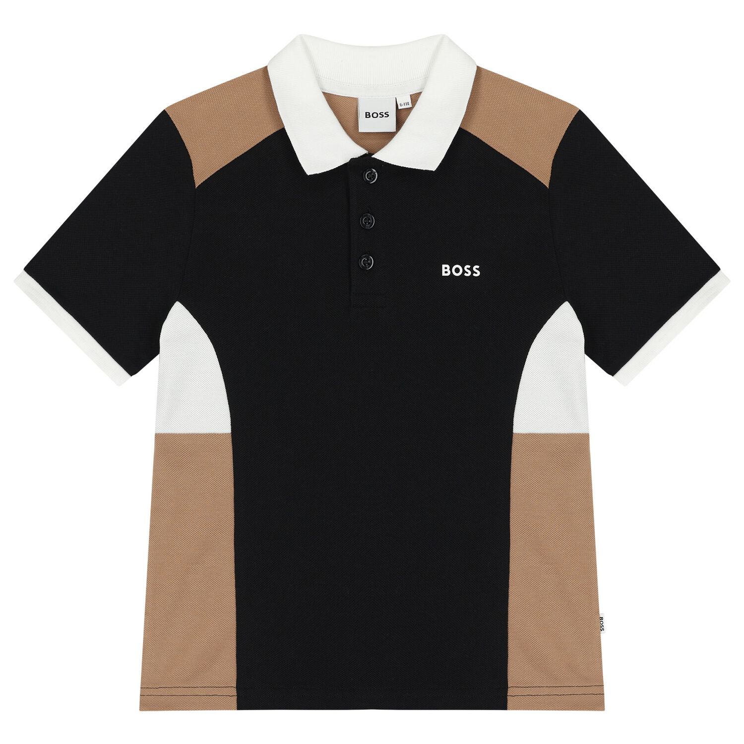 BOSS KIDS Colour Block Polo Shirt