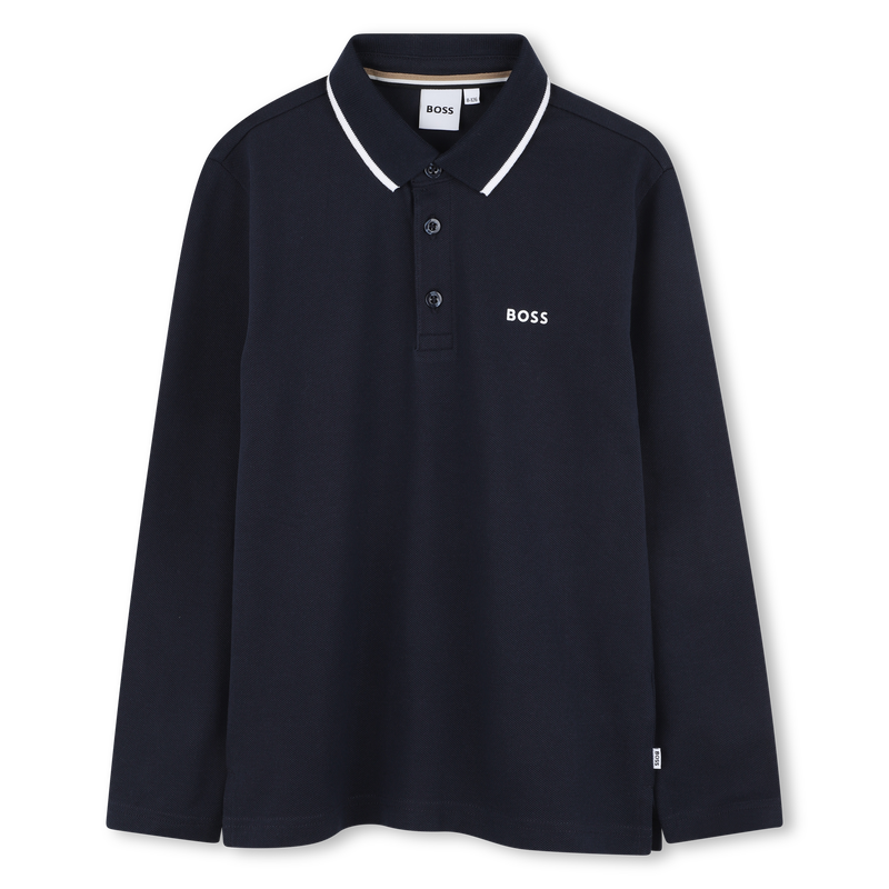 BOSS KIDS Long Sleeve Polo Shirt