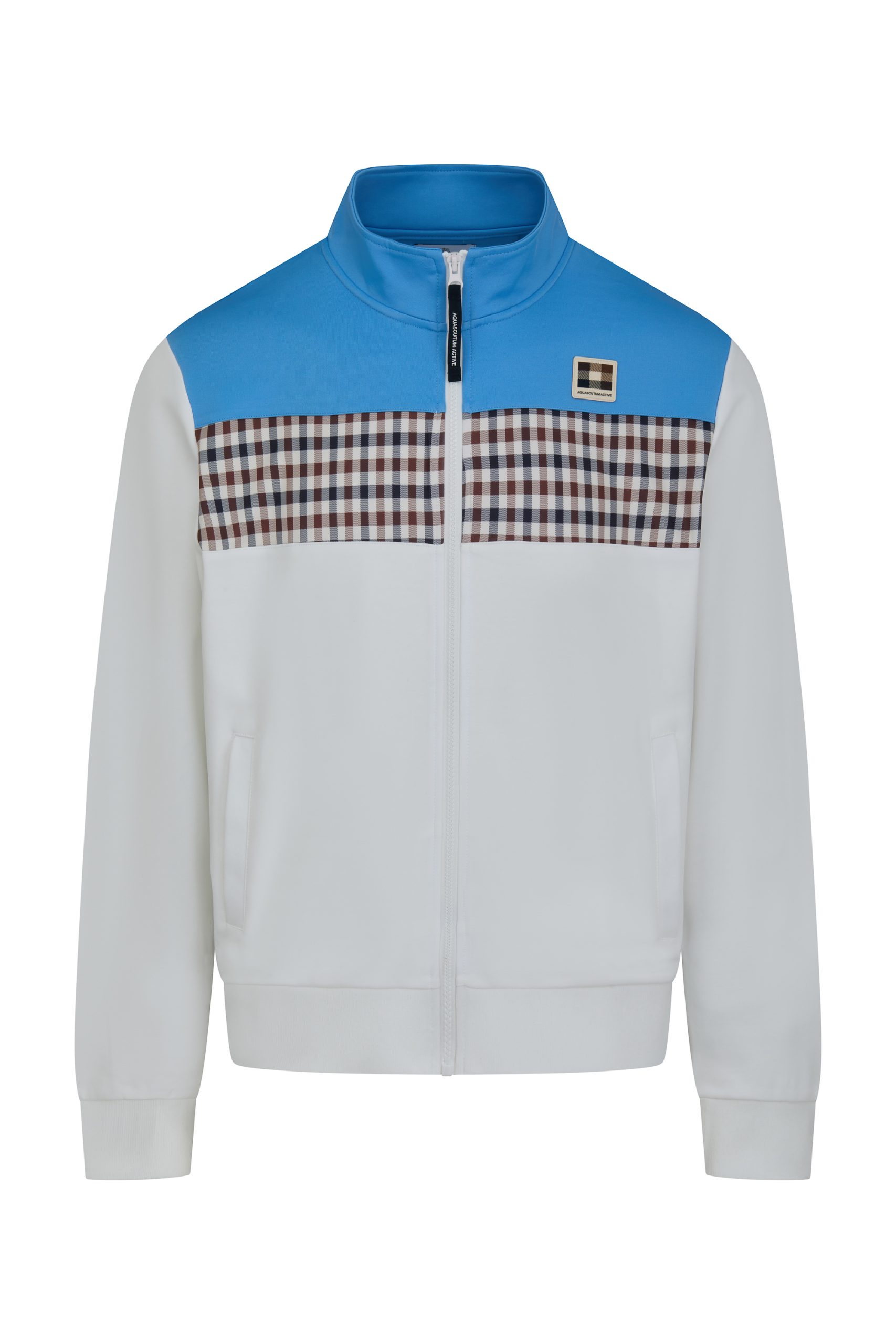 AQUASCUTUM Club Check Stripe Track Jacket