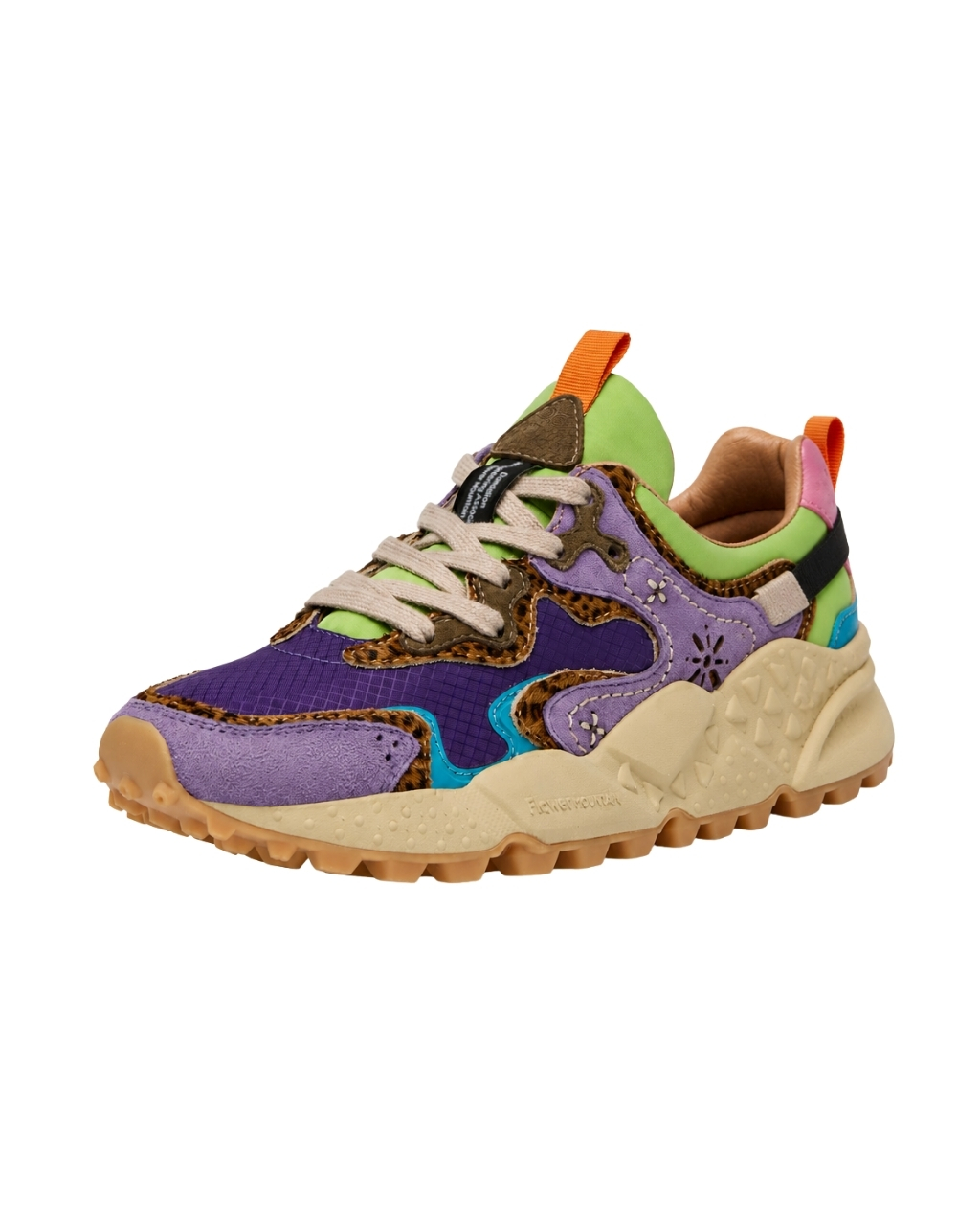 FLOWER MOUNTAIN Rulis Women's Suede & Technical Fabric Sneakers