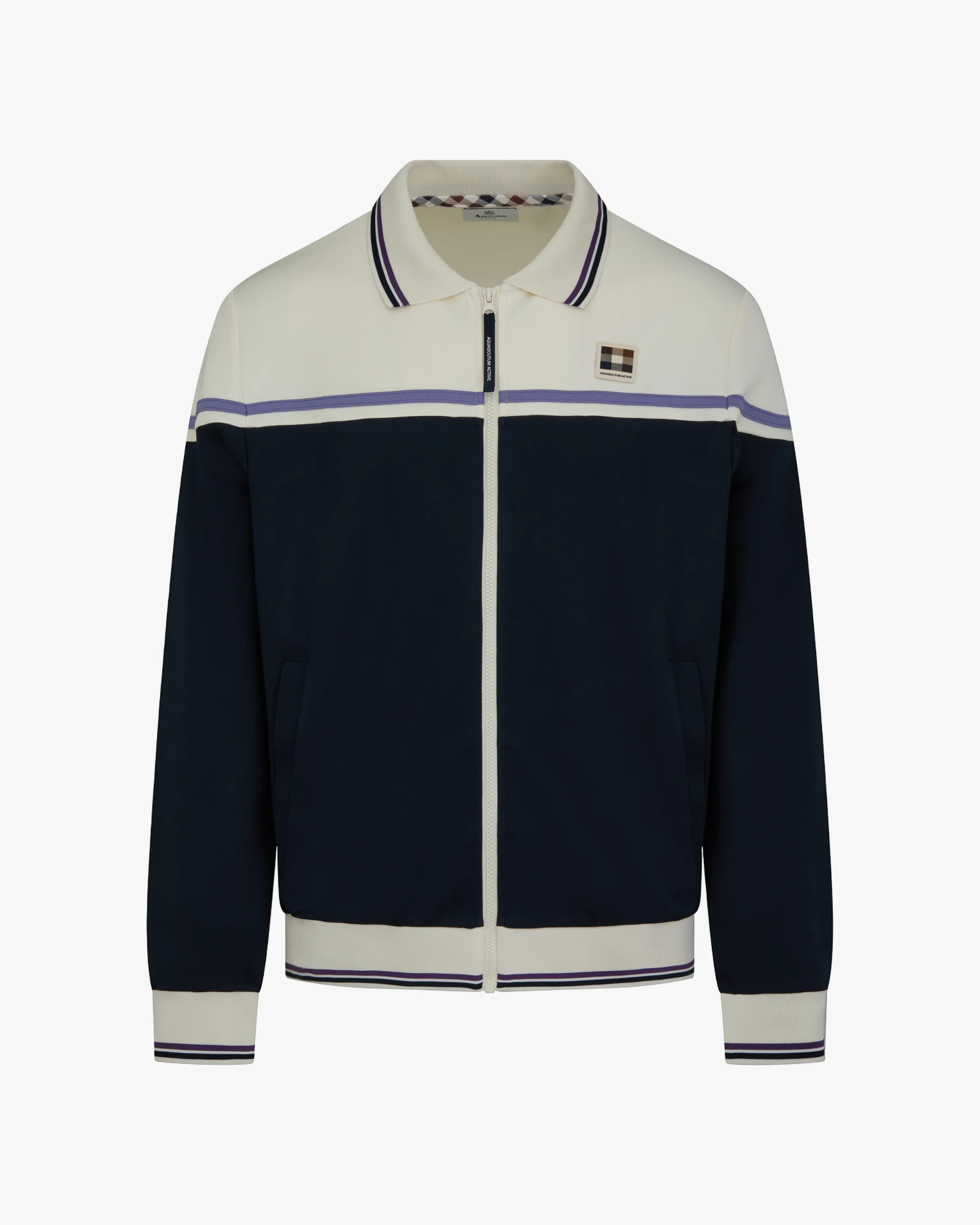 AQUASCUTUM Polo Collar Track Top