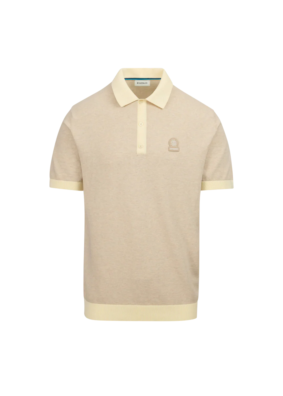 SANDBANKS 3-Button Knitted Polo