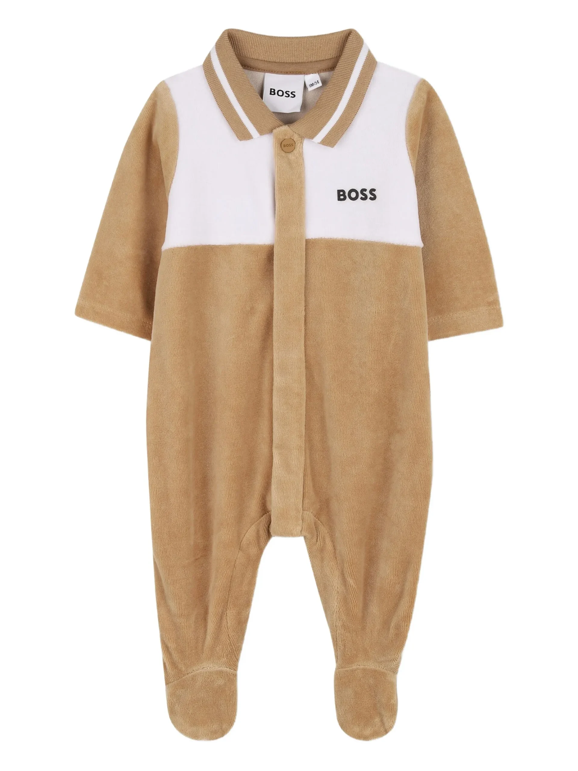BOSS BABY Velour Colour Block Baby Grow