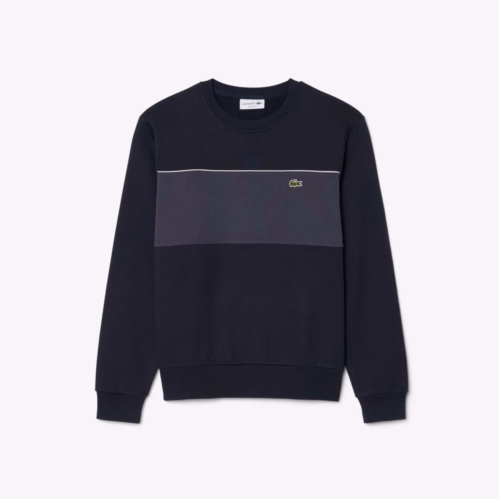 LACOSTE Colour-Block Fleece Sweatshirt