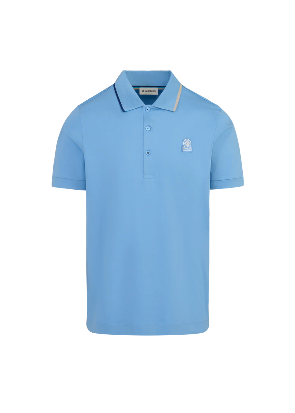 SANDBANKS Tri-Colour Tipped Polo