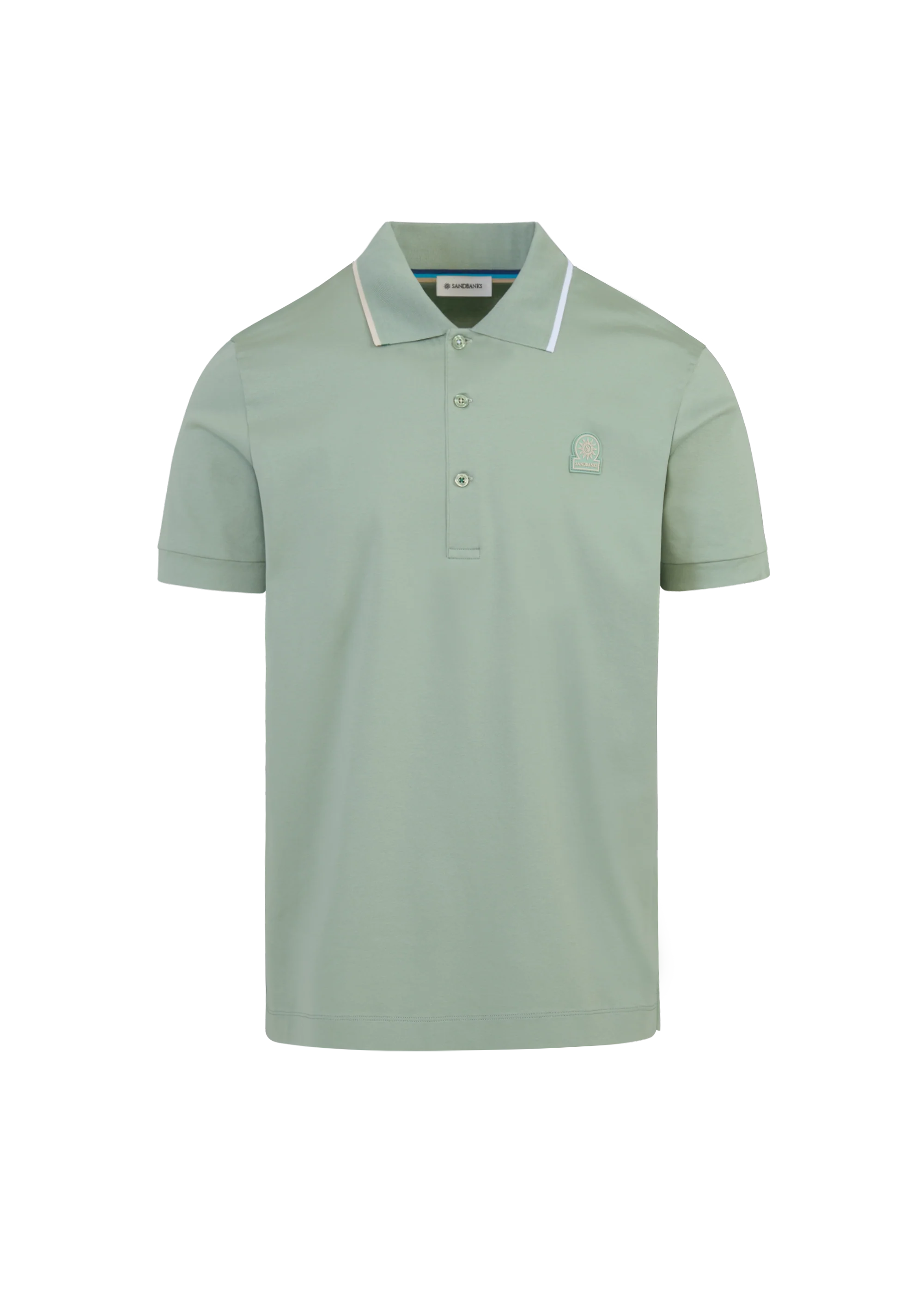 SANDBANKS Tri-Colour Tipped Polo