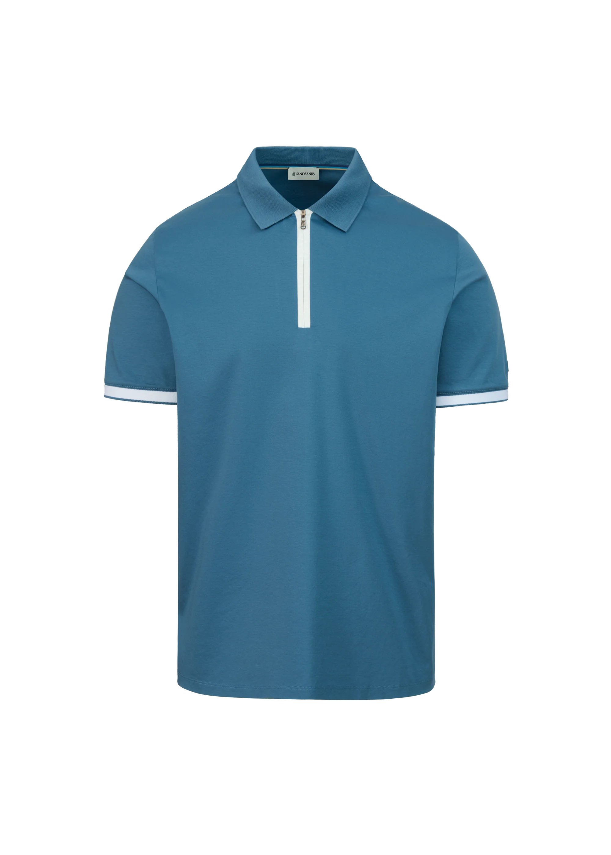 SANDBANKS Silicone Zip Polo