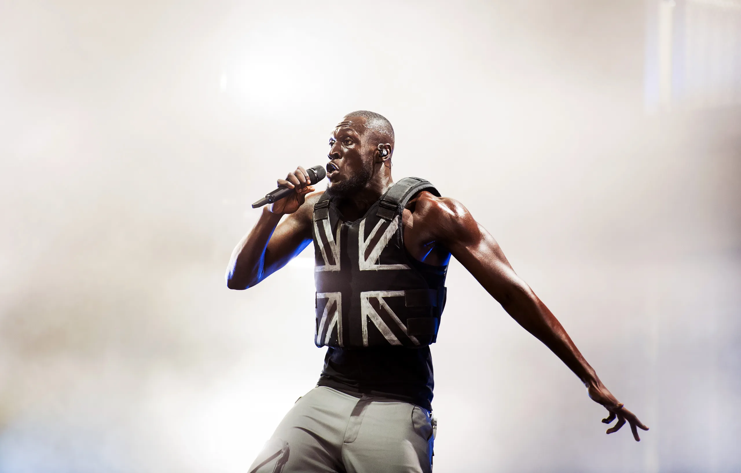 Stormzy on the Pyramid Stage headlining Glastonbury 2019