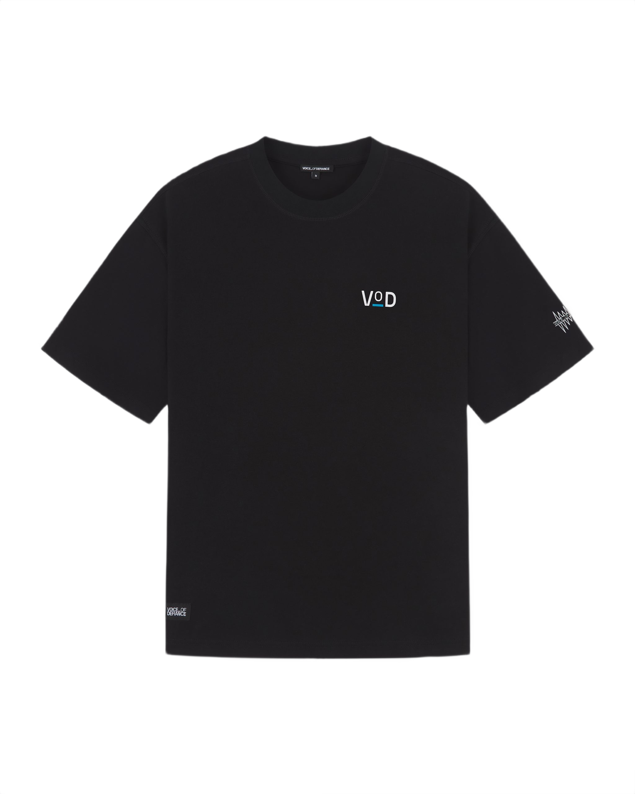 VOICE_OF DEFIANCE White Lines Cherry Oversized Tshirt