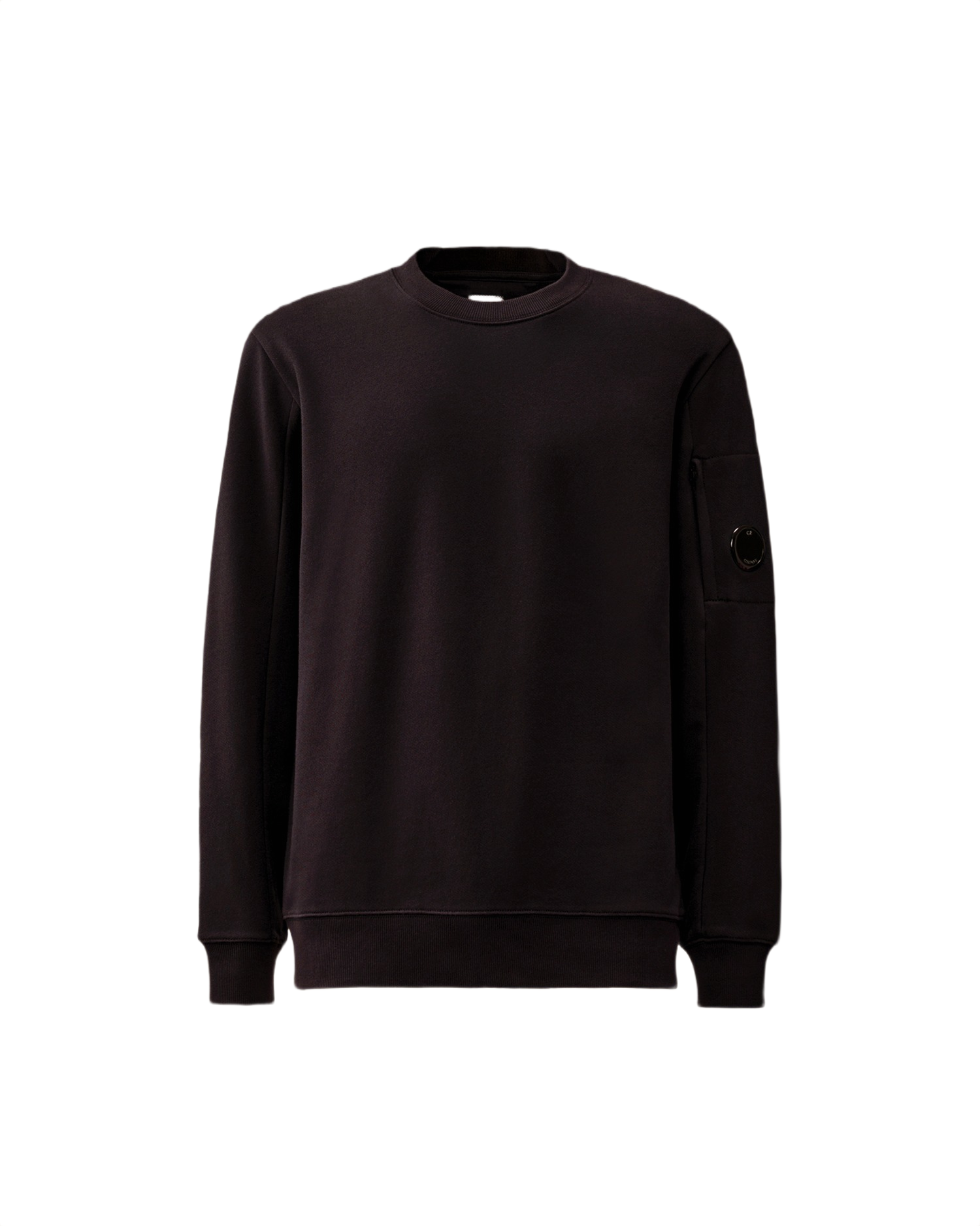 C.P. COMPANY Diagonal Raised Fleece Crewneck Lens Sweatshirt