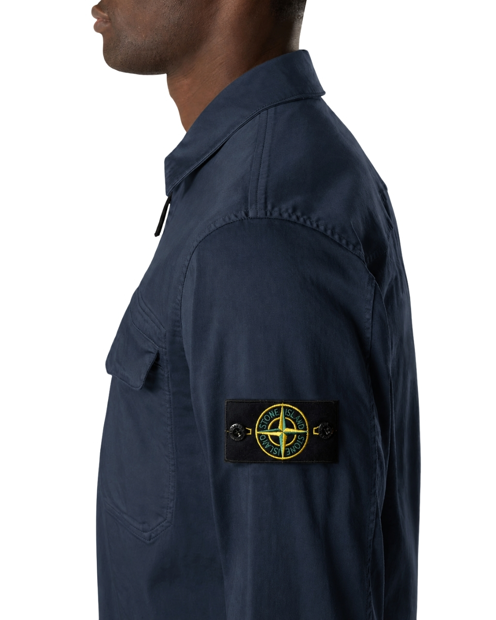 STONE ISLAND Regular Fit Zip Overshirt - Image 3