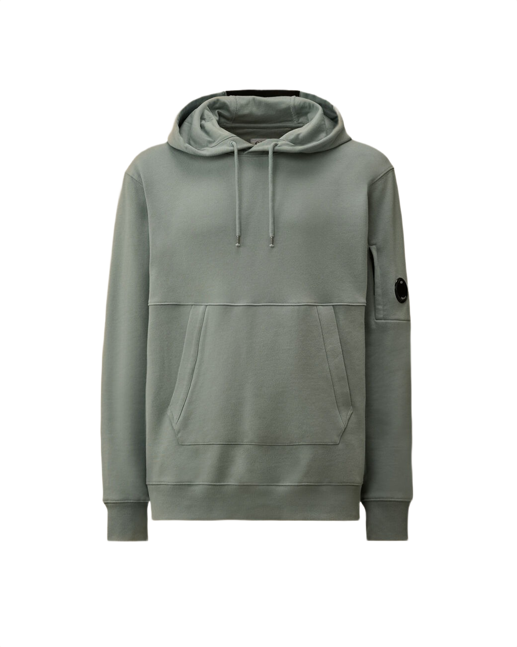 C.P. COMPANY Diagonal Raised Fleece Lens Hoodie