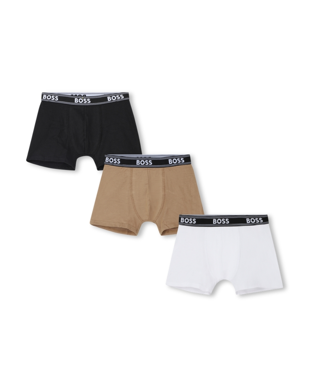 BOSS Kids 3 Pack Jersey Boxer Briefs