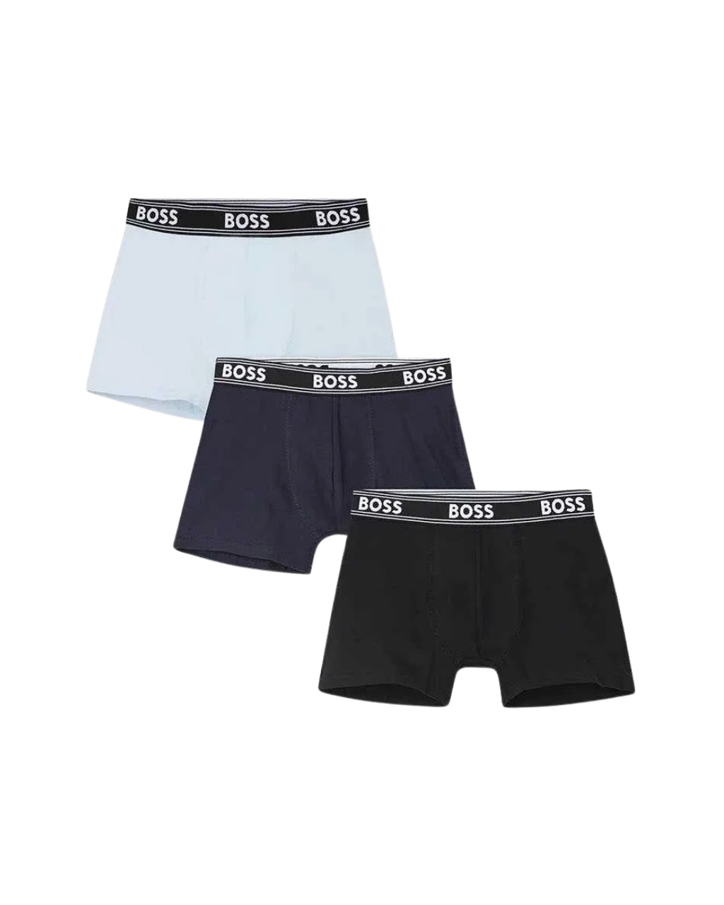 BOSS Kids 3 Pack Jersey Boxer Briefs