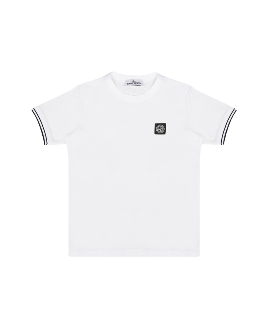STONE ISLAND JUNIOR Light Cotton Compass Patch T-Shirt