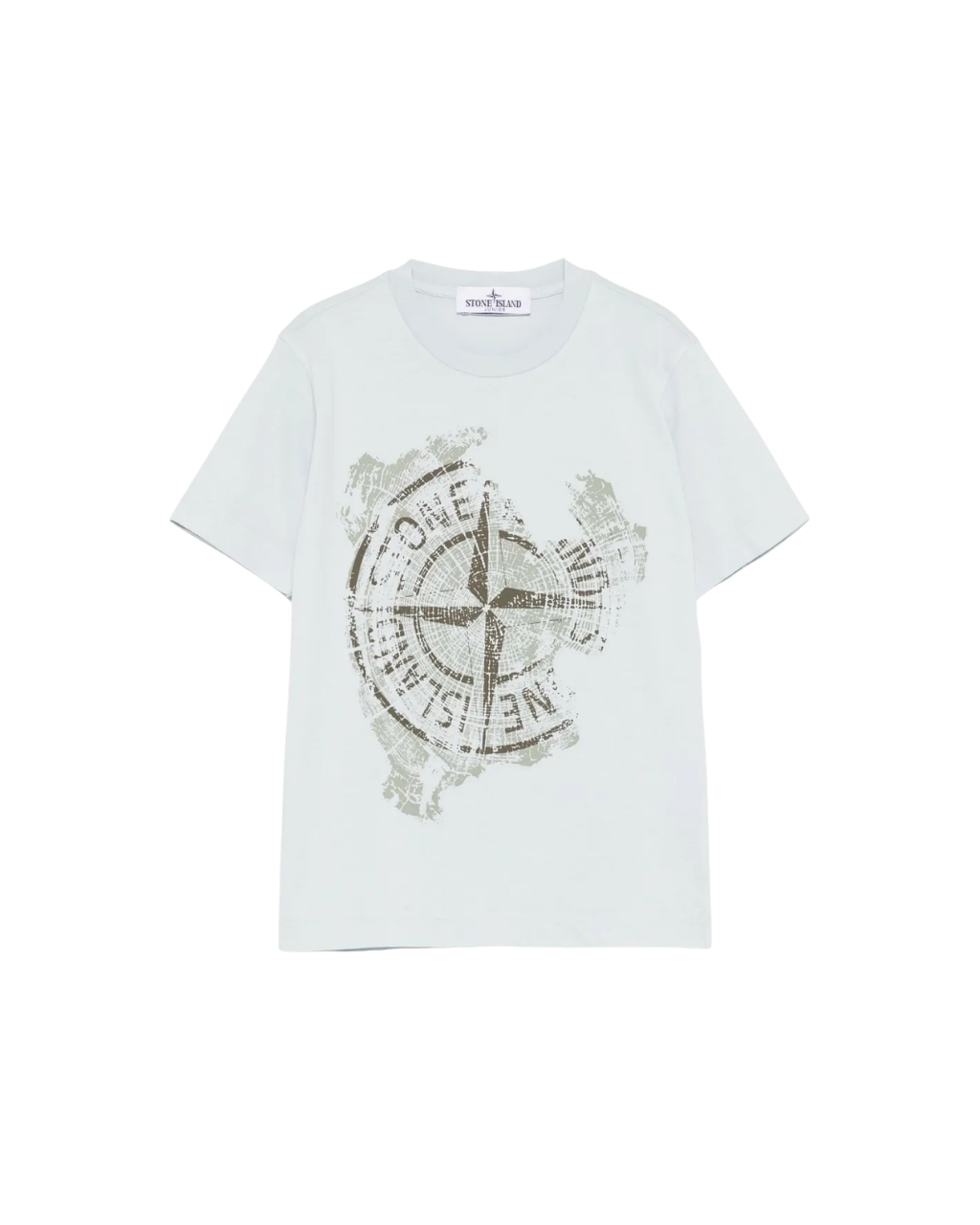 STONE ISLAND JUNIOR Compass Print T-Shirt