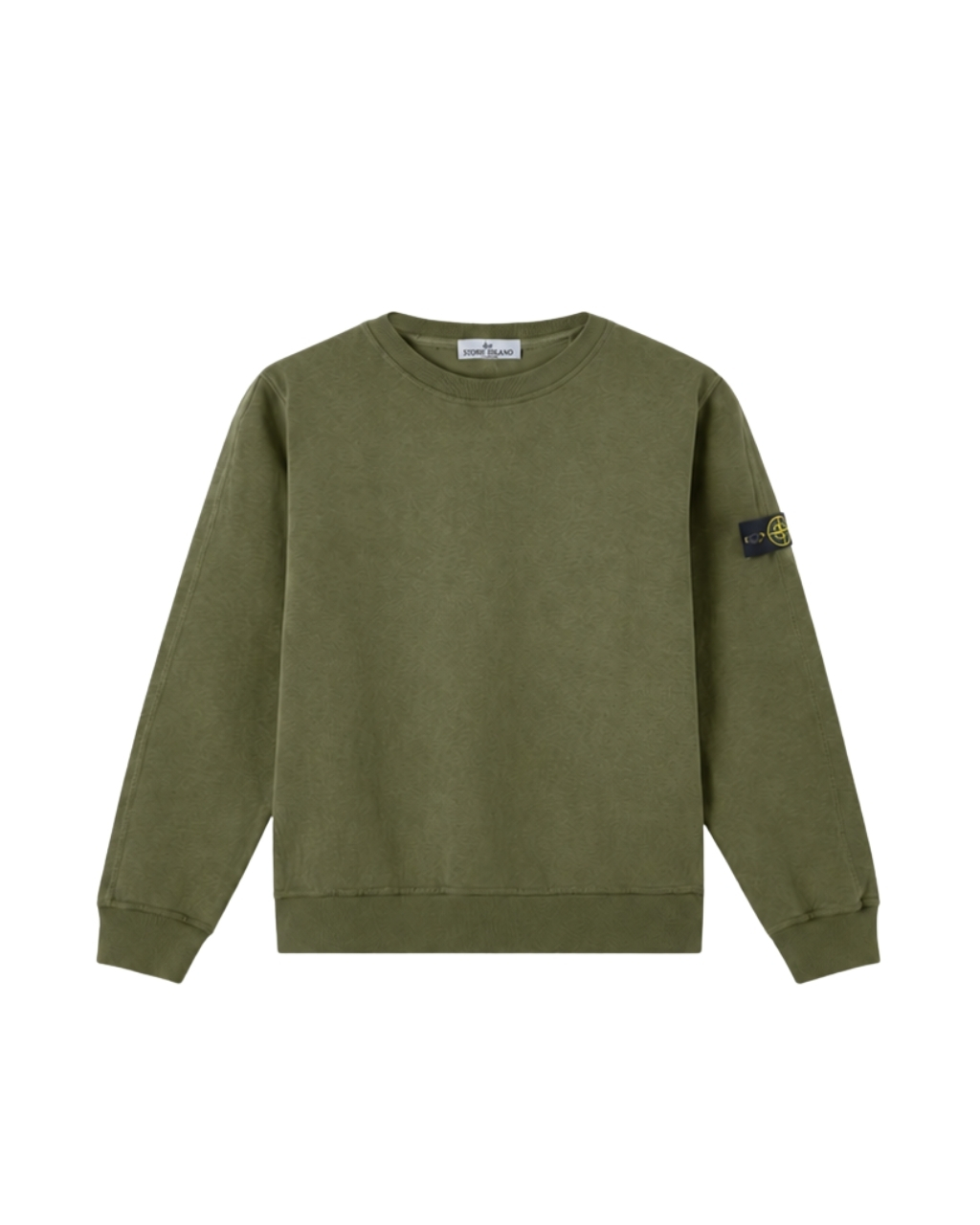 STONE ISLAND JUNIOR Malfile Fleece Crewneck Sweatshirt