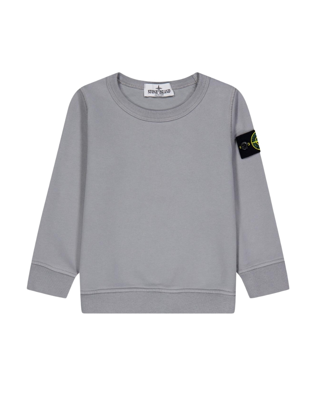 STONE ISLAND JUNIOR Melange Badge Crew Sweatshirt